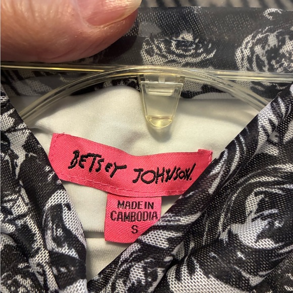 Betsy Johnson Midi Black and White Sleeveless Dress (S) - Picture 6 of 8